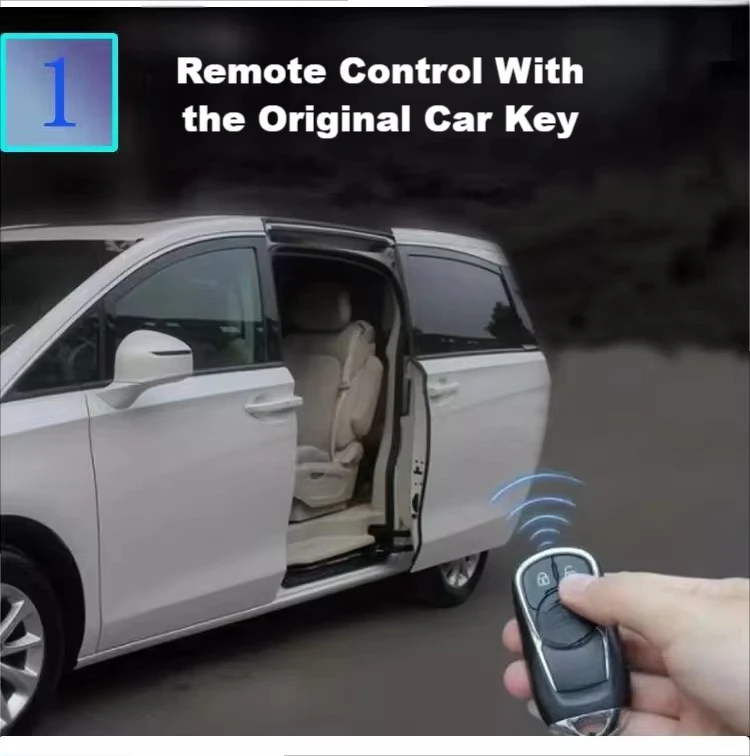 Power Middle Sliding Door Upgrade Remote Control Car Side Door for Pars Khodro  Haise Topic Minibus Van Soft Close Door