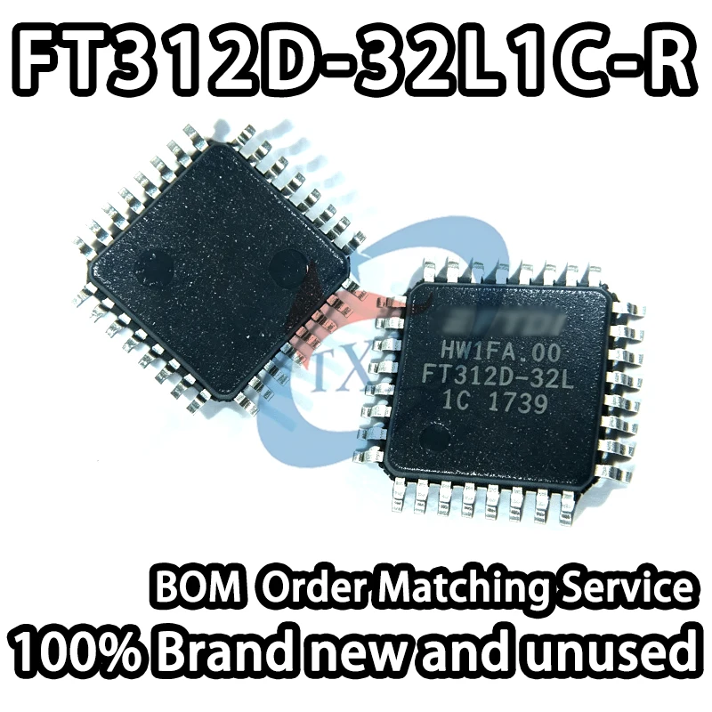 【100% Brand New】FT312D-32L FT312D-32Q FT312D-32L1C-R FT312D-32Q1C-R LQFP-32 Android-Specific USB2.0 Full-Speed Host Bridge Chip