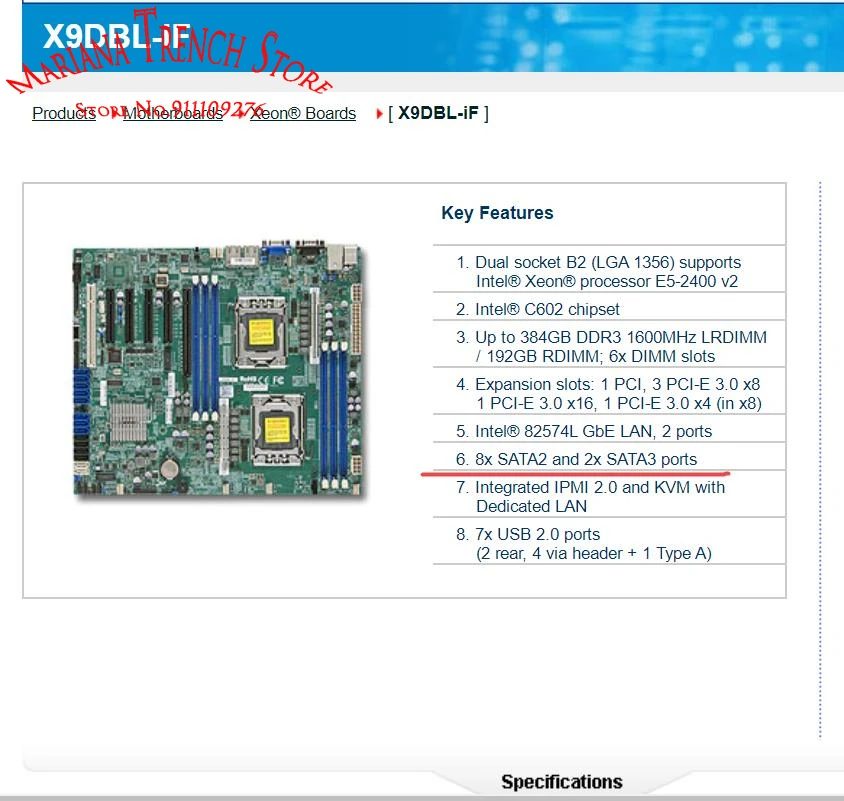 X9DBL-iF for Supermicro Motherboard LGA1356 Xeon Processor E5-2400 v2 DDR3 Integrated IPMI 2.0 and KVM With Dedicated LAN