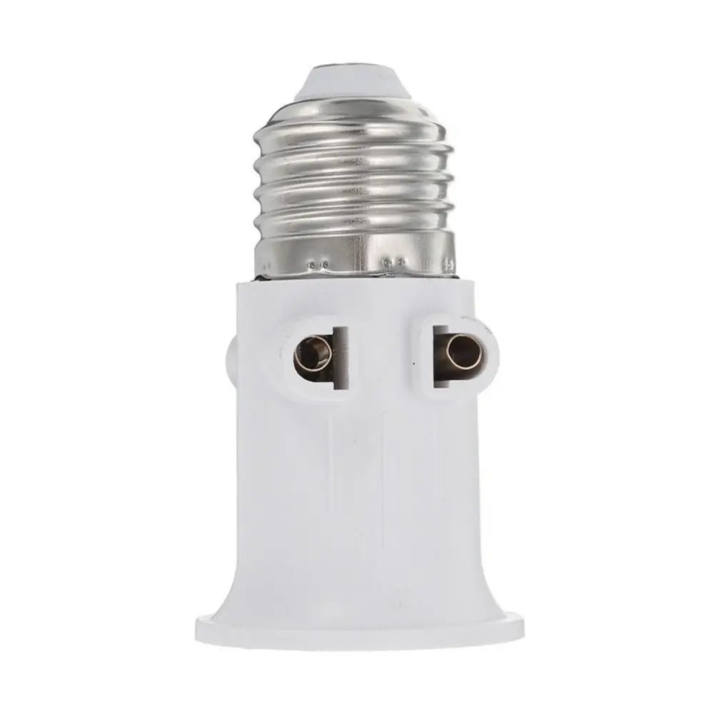 E27 ABS EU LED Bulb Adapter EU Plug Connector E27 Socket Socket Light Bulb Lamp Adapter Holder Screw Light Socket Conversion