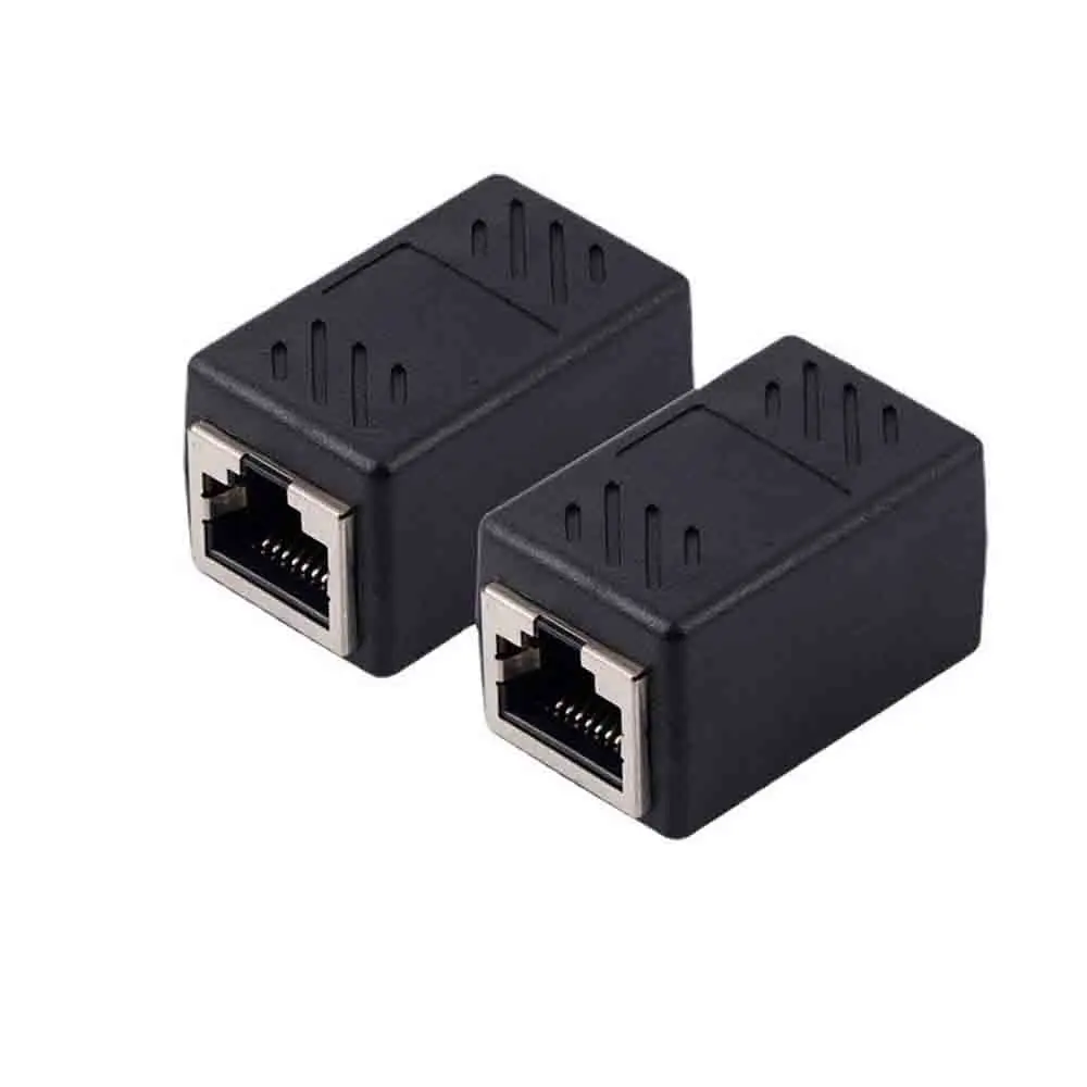 Mini RJ45 Connector Cat7/6 Ethernet Adapter Gigabit Interface Network Extender Converter For Extension Cable Female to Female