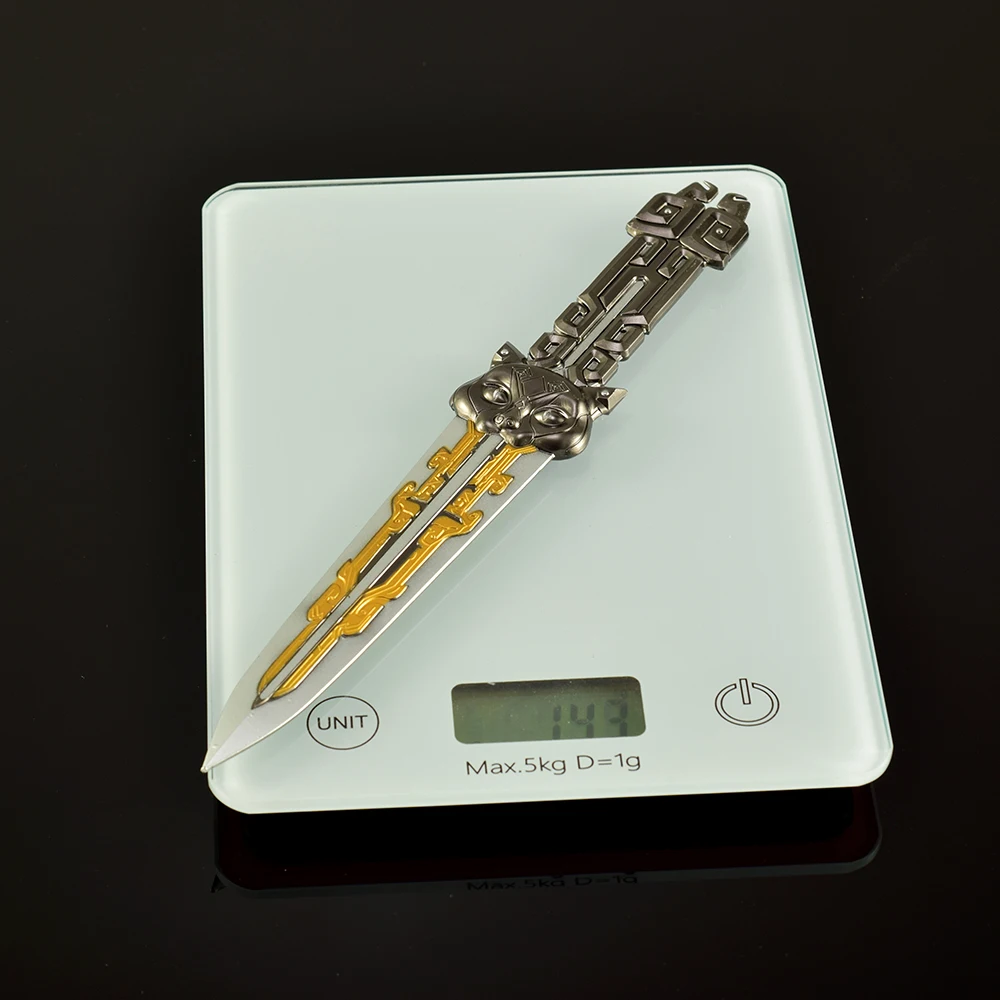 18-25cm Delta Force jeu faucon griffe couteau volant épées Cosplay modèle Katana Anime jeu porte-clés samouraï cadeaux jouets pour garçons