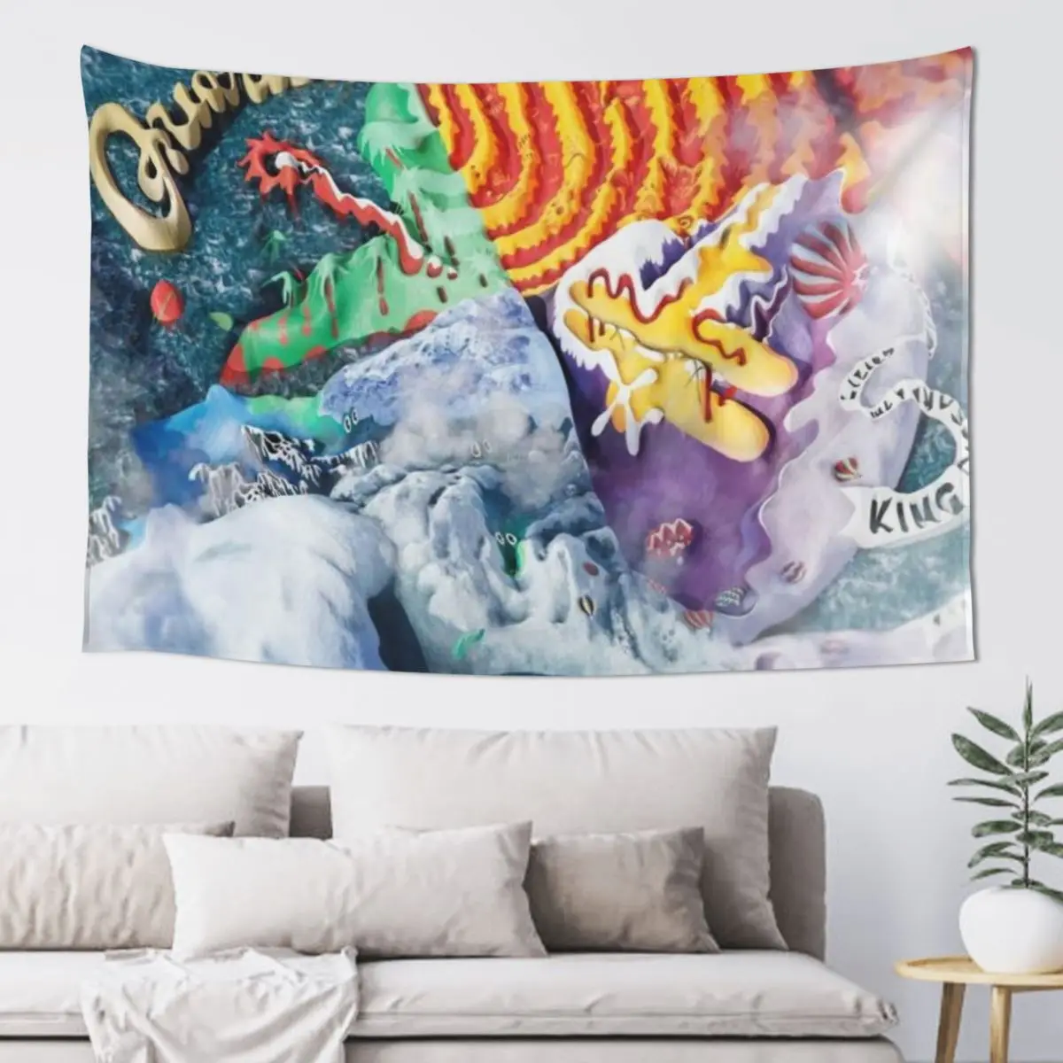 

Quarters! - King Gizzard And The Lizard Wizard Tapestry Wall Decor Wall Mural Decorative Paintings Room Decor For Girls Tapestry