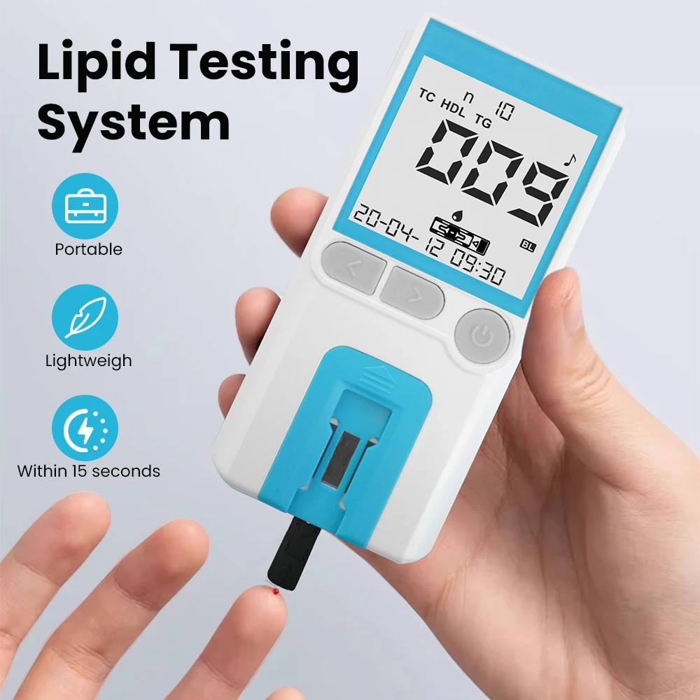 Rapid 5 in 1 Lipid Testing System/Strip Accessories Home Health Care Nurse Health Equipment