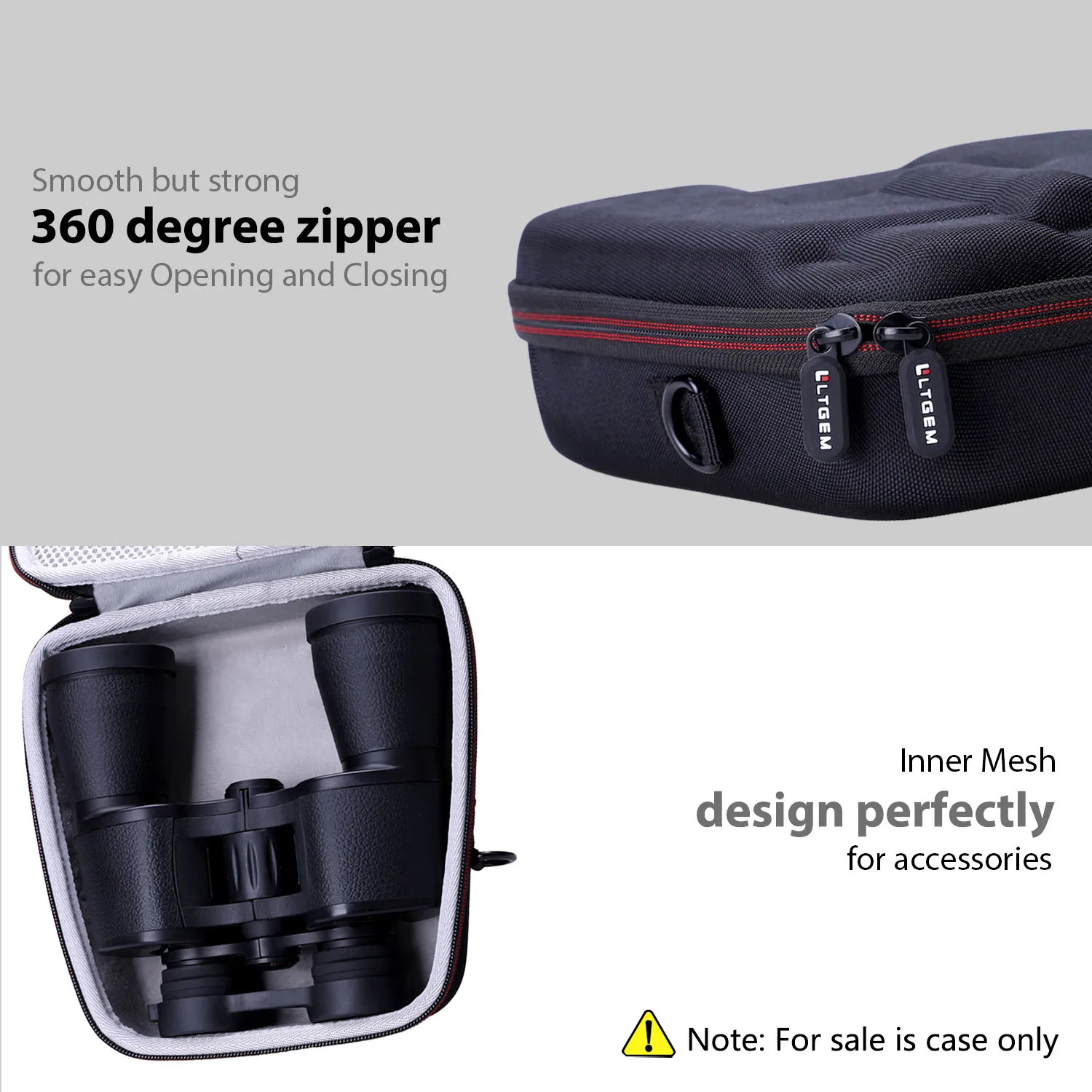 EVA Hard Case for TQYUIT or FONSAWA Binoculars 20x50, BAK4 Prism FMC Lens Binoculars Protective Carrying Storage Bag(only case!)