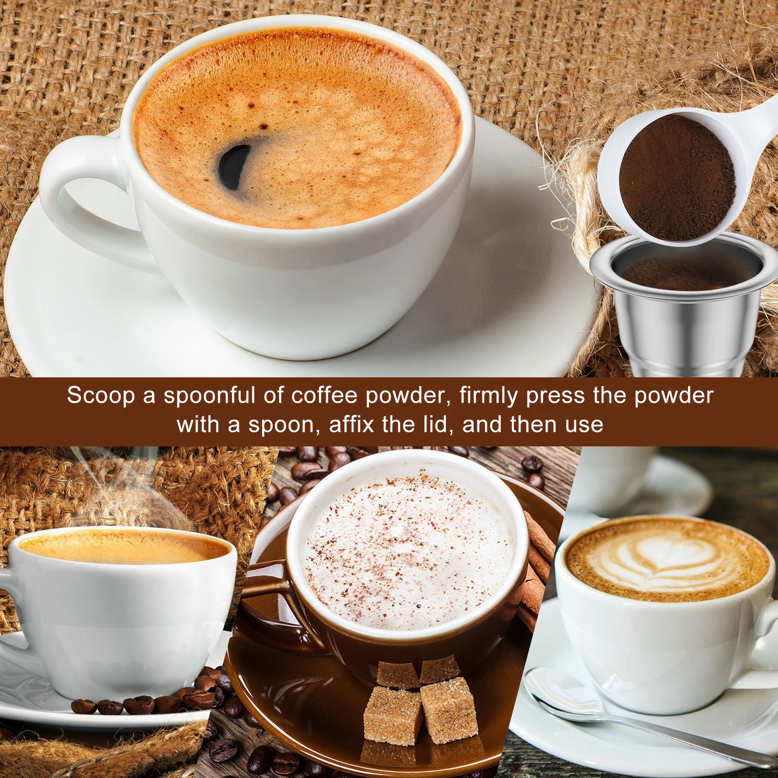 6Pcs Nespresso Coffee Capsulas - Coffee Equipment For Home ulasan dan harga
