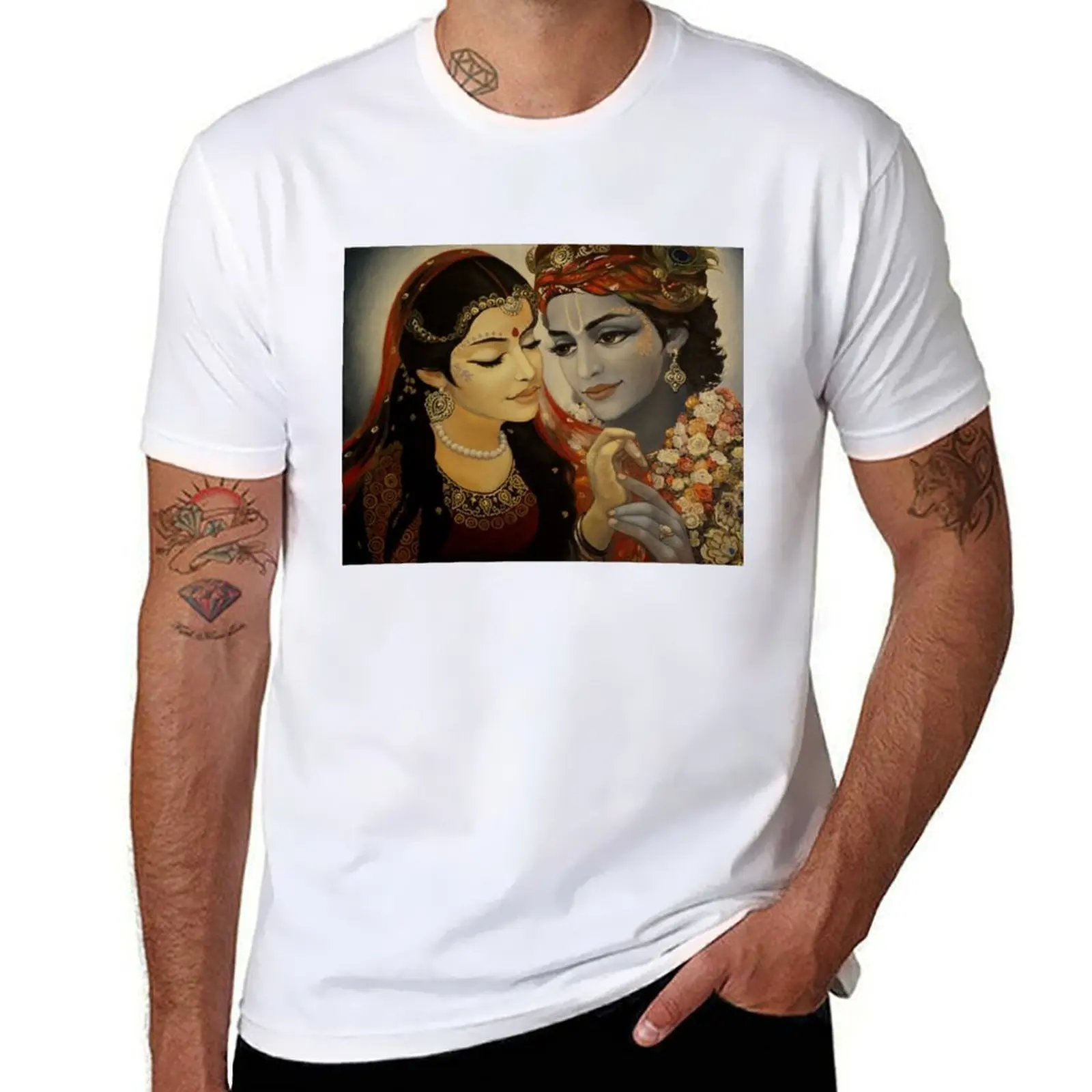 

Krishna and Radha T-Shirt t shirts for man pack cotton man t shirts graphic mens graphic t shirts T-Shirt