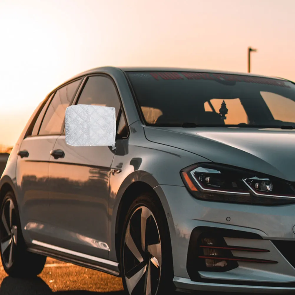 

4pcs Snowproof Car Mirror Cover Waterproof Rearview Protection Cover Oxford Cloth Guard For Outdoor Use Dustproof Shield