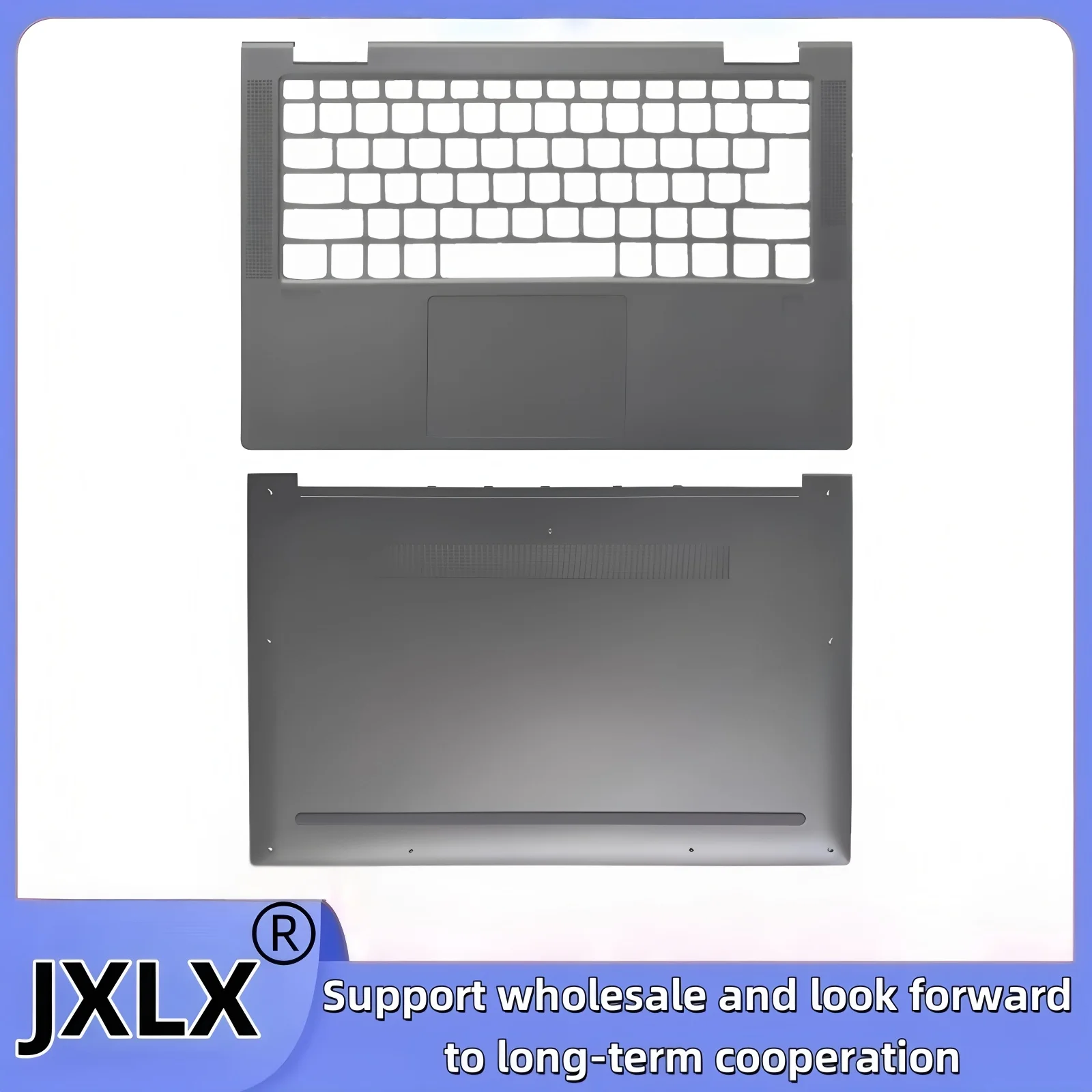 JXLX ®   جديد لينوفو اليوغا 81TC C740-14IML محمول LCD الغطاء الخلفي الغطاء العلوي/غطاء Palmrest/غطاء قاعدة سفلي AM1FG000210 5CB0U43927