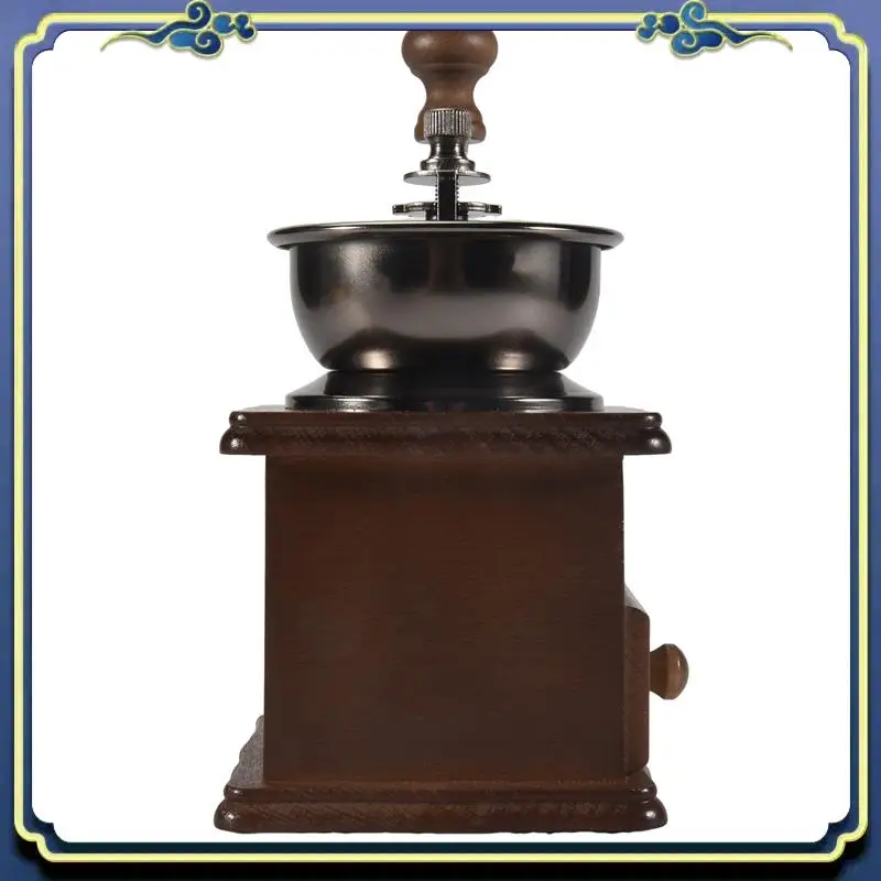 

Latest Manual Coffee Grinder Wood / Metal Hand Mill Spice Mill (Wood Color)