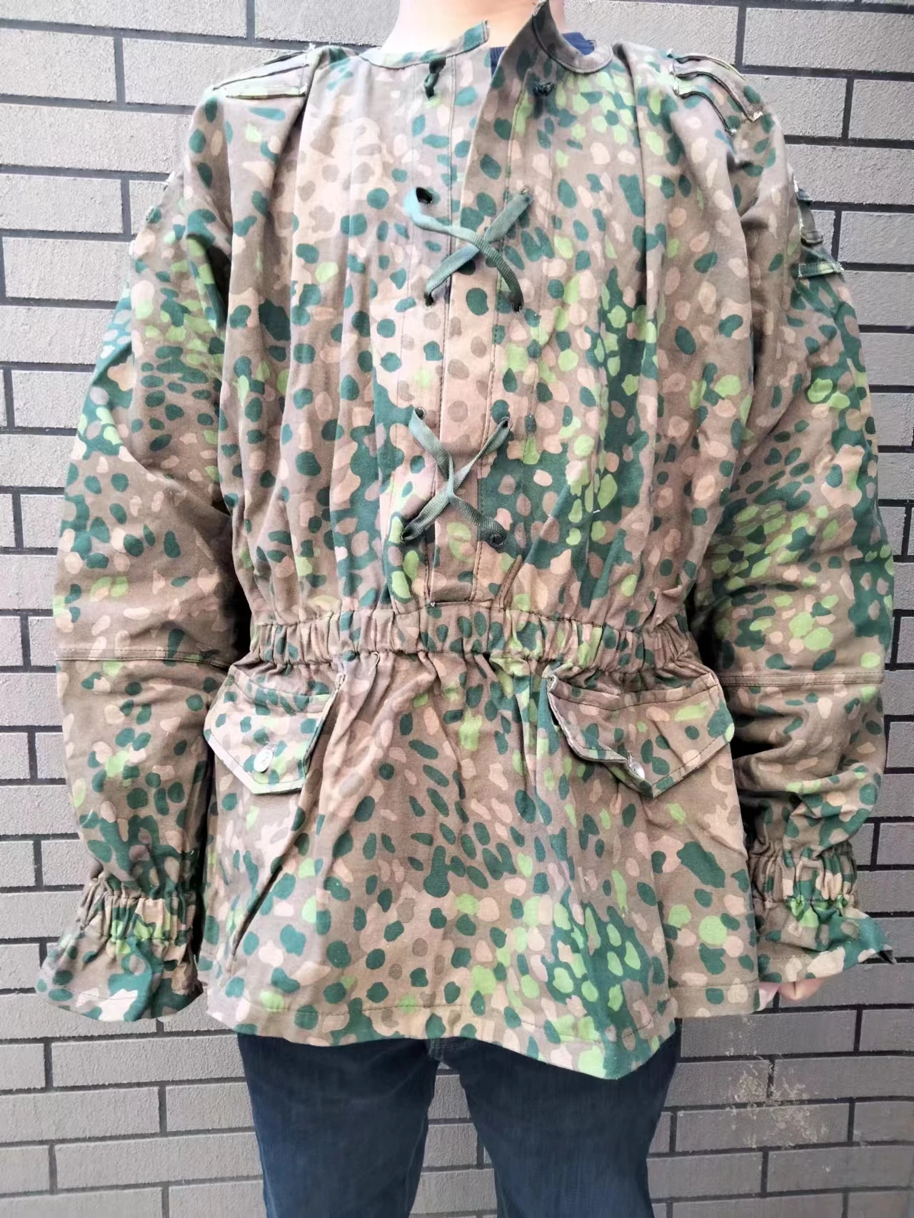 M40 Pea Camouflage felpa con cappuccio reversibile stesso colore camicia cappotto