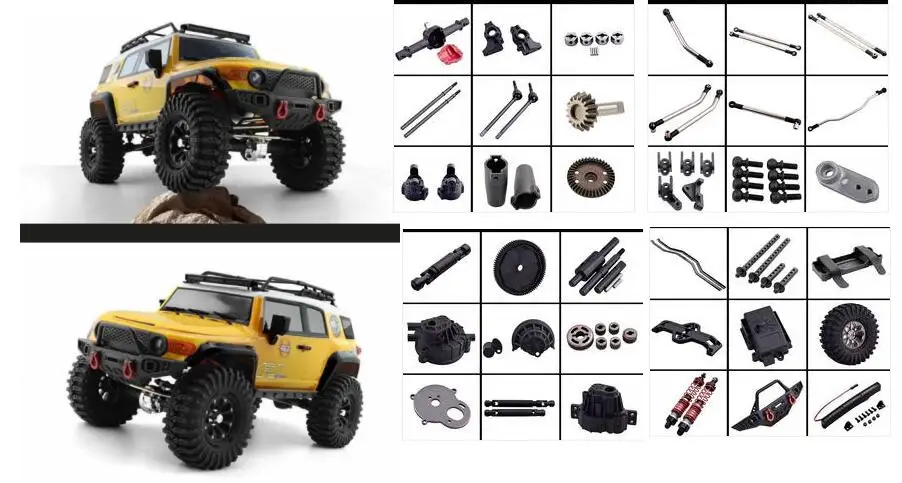 Spare Parts IV01 For 1/10 RGT Racing EX86120 86120 Desert Fox FJ