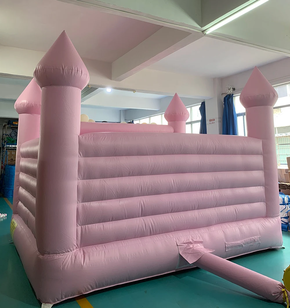 Commercial PVC Tarpaulin 100% Bounce House 4*4*2.7M Inflatable Jumping Castle Wedding Bouncy House With Blower Party Kids toys