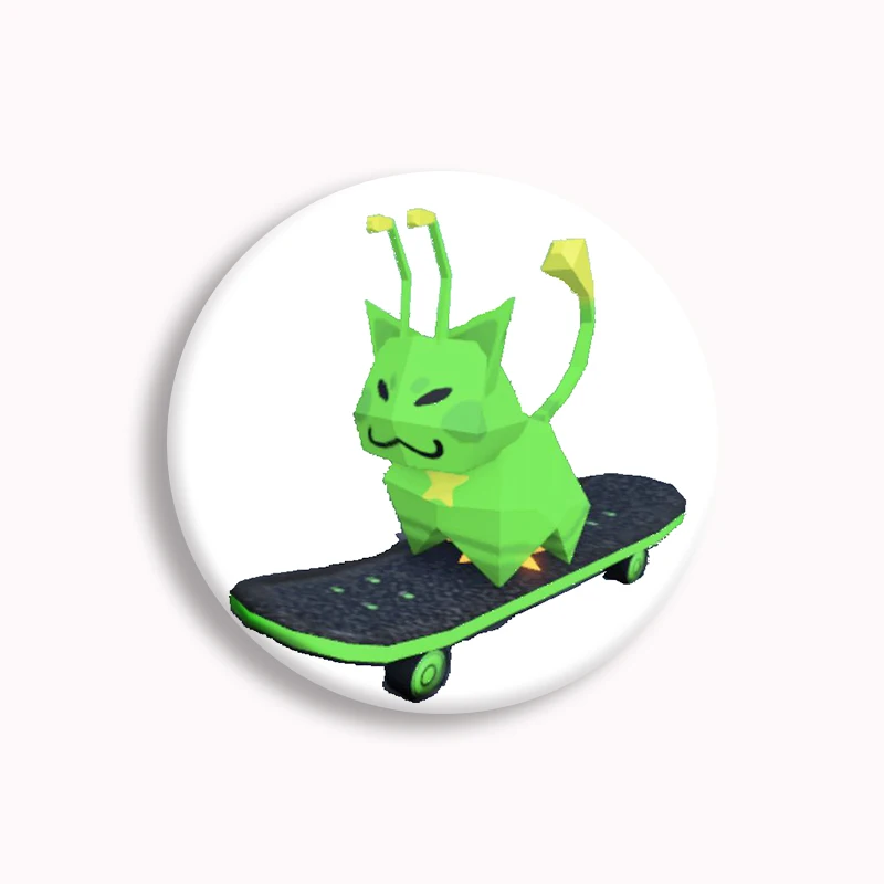 Regretevator Gnarpy Soft Button Pin Funny Silly Gnarpy On A Skateboard Meme Brooch Badge Gamer Collect Friends Gift