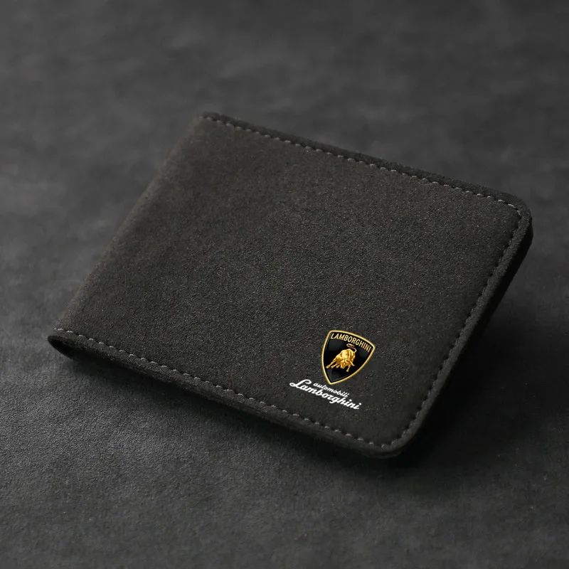 الجلد المدبوغ شعار سيارة حقيبة جلدية بطاقة الائتمان رخصة القيادة المحفظة لامبورغيني أوروس هوراكان أفينتادور قسط Fenomeno Revuelto