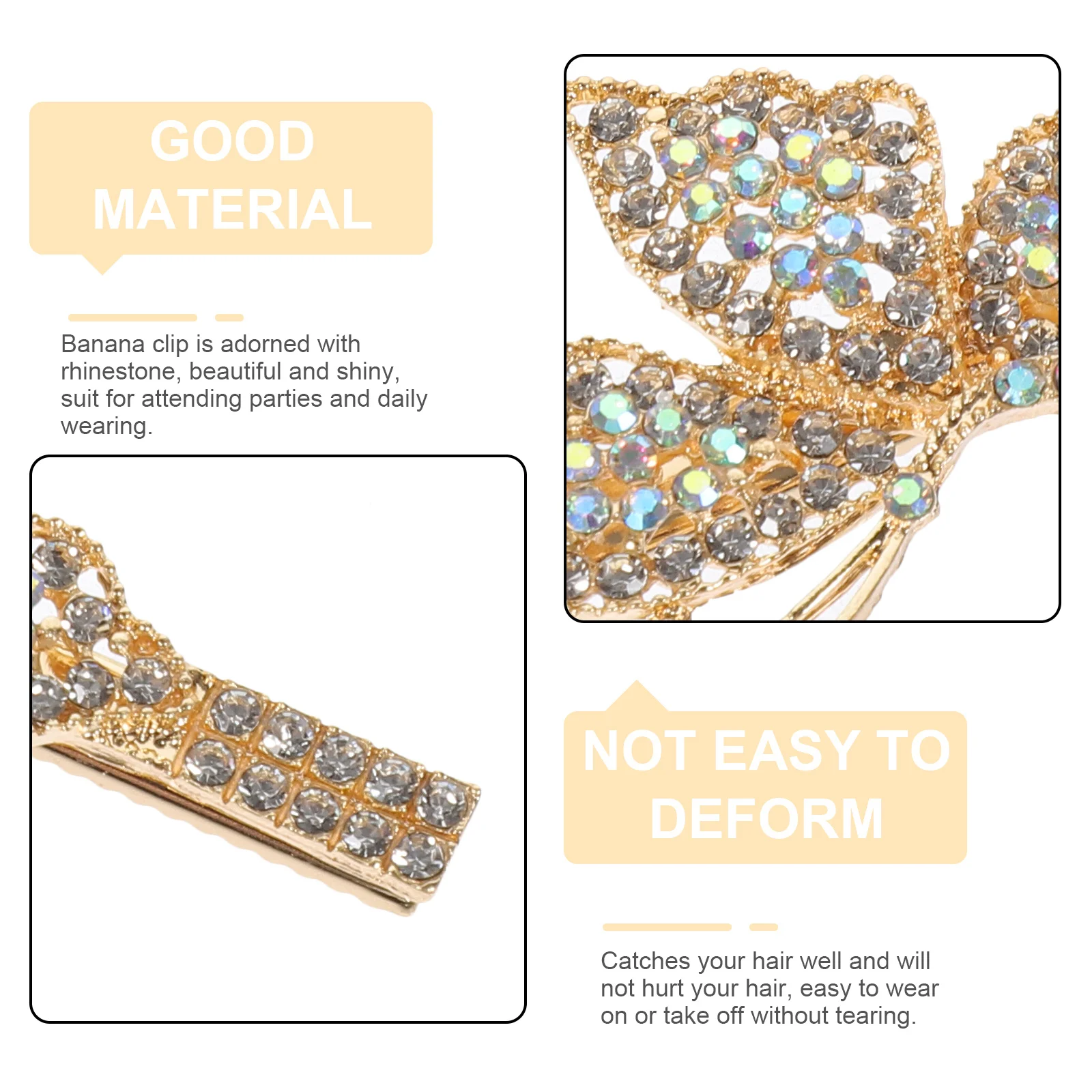 

for Rhinestone Flower Hair Clip Little Accessories Bling Clips Women Full Diamond Zinc Alloy Barrettes Fancy Hairpins