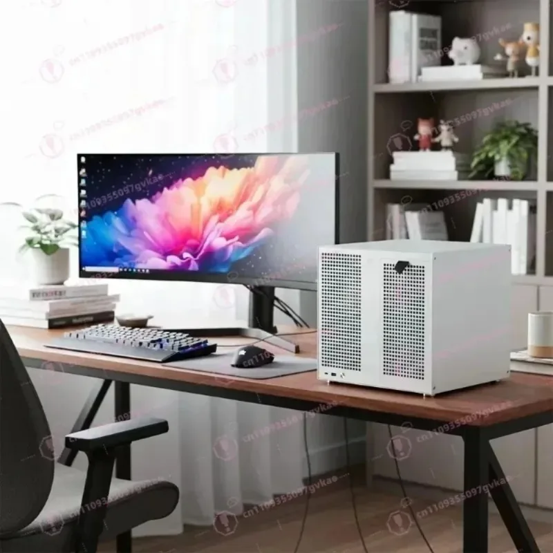 Sagittarius 8-bay NAS Chassis with ATX Power Supply, MATX Motherboard, Full-height PCIE, 21.8L