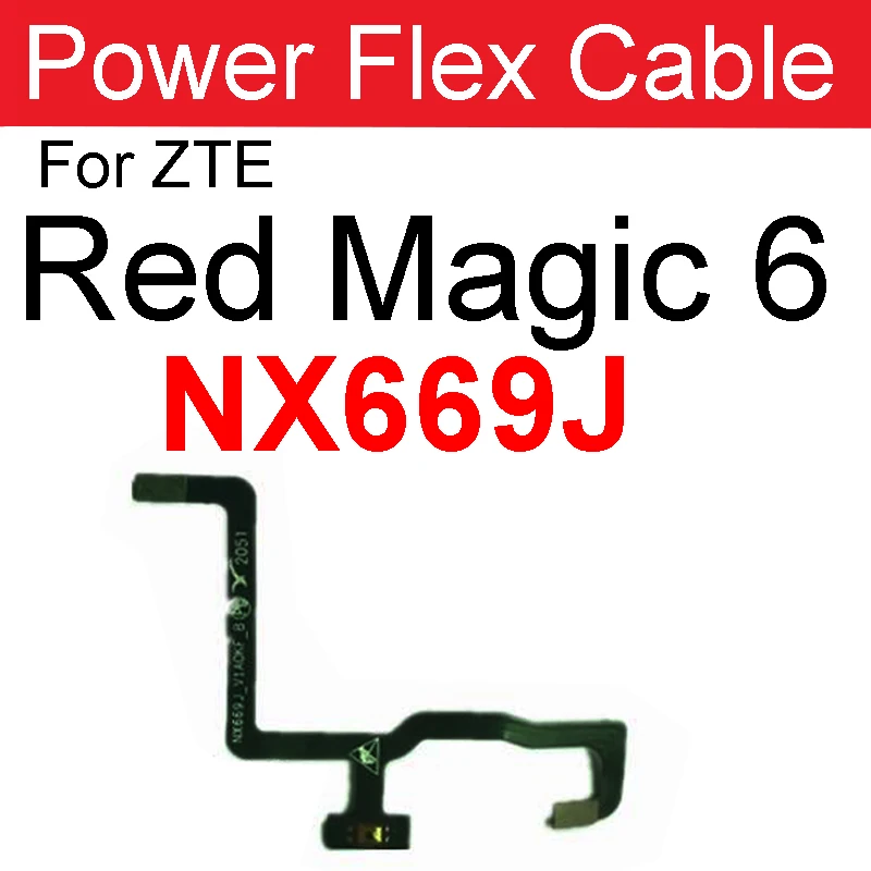 Power Volume Flex Cable For ZTE Nubia Red Magic 3 3S NX629J 5S 5G NX659J 6 6Pro 6S NX669J 7 NX679J 7 Pro NX709J 7S Pro NX709S