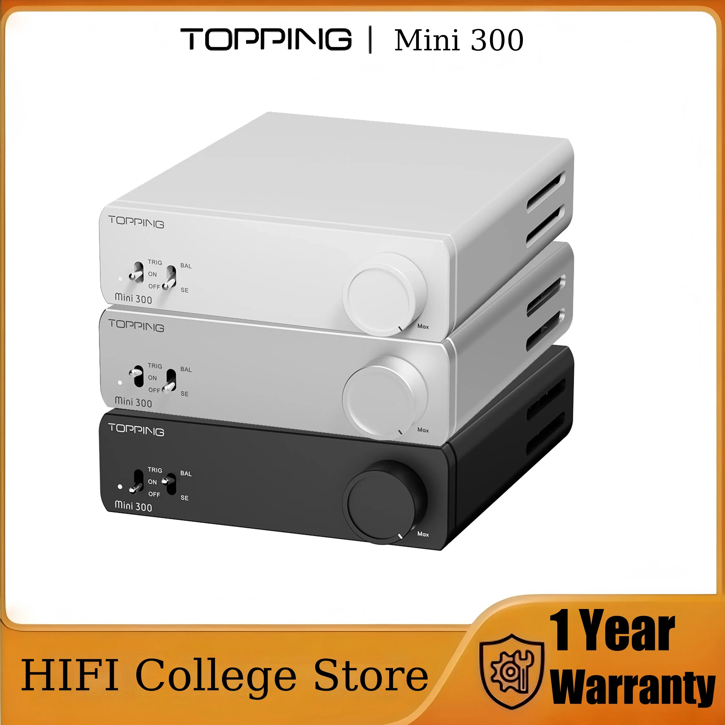 TOPPING Mini 300 140w Fully-Balanced Class-D Power Amplifier Recommended For Use With Topping E30II/E50/D50III