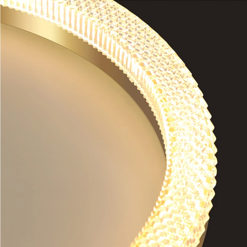 Lámpara de techo con anillo de luz LED, luminaria con brillo nórdico dorado/blanco, para dormitorio, cocina, comedor