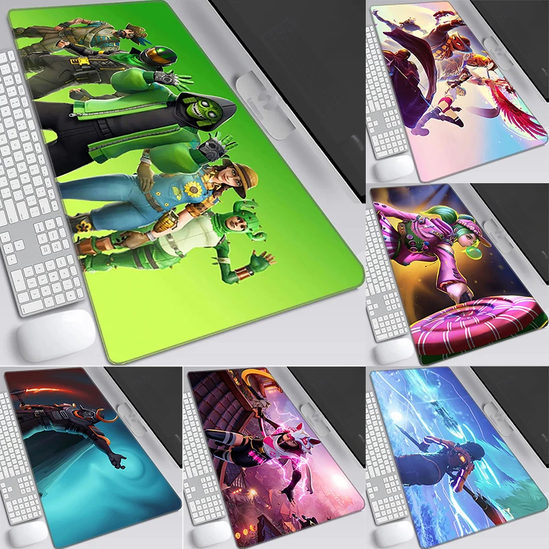 Large Mouse Pad F-Fortnite Desk Protector Xxl Gaming Gamer Keyboard Pc Accessories Mat Mousepad Extended Mice Keyboards Computer