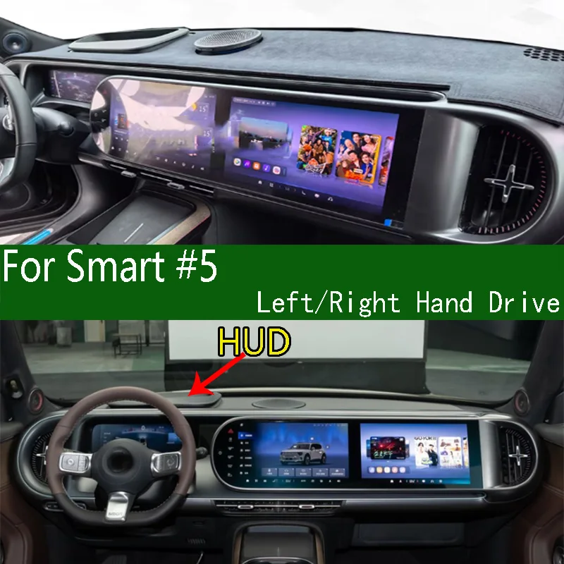 

For Smart #5 Dashmat Dash mat Dashboard Cover Instrument Panel Insulation Sunscreen Protective Pad