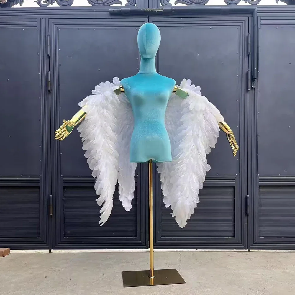 Chińskie ubrania z piórami Pokaz na wybiegu Akcesoria Fotografia Rekwizyty do Cosplay Szal z piór Starożytne rekwizyty w stylu