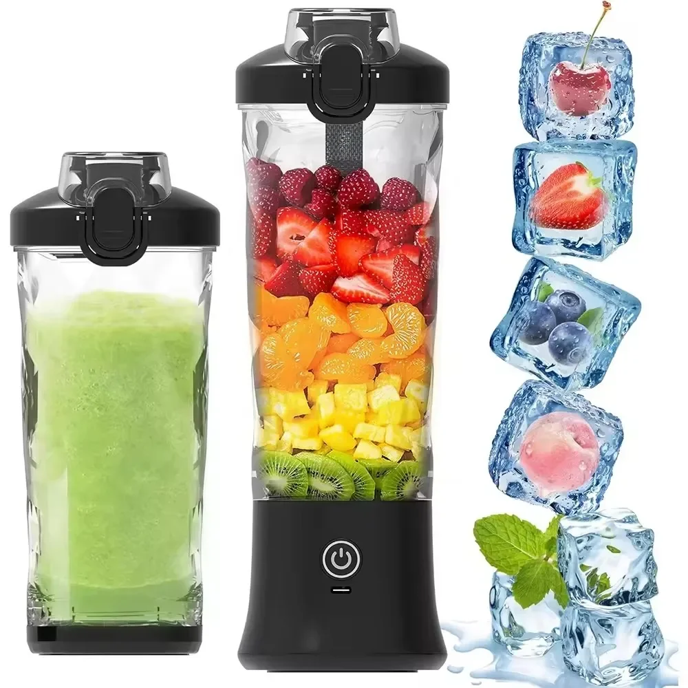 Portable Personal Electric Fresh Juice Blender Rechargeable Smoothies Fruit Milkshake Mini Juicer Multifunction Machine Office