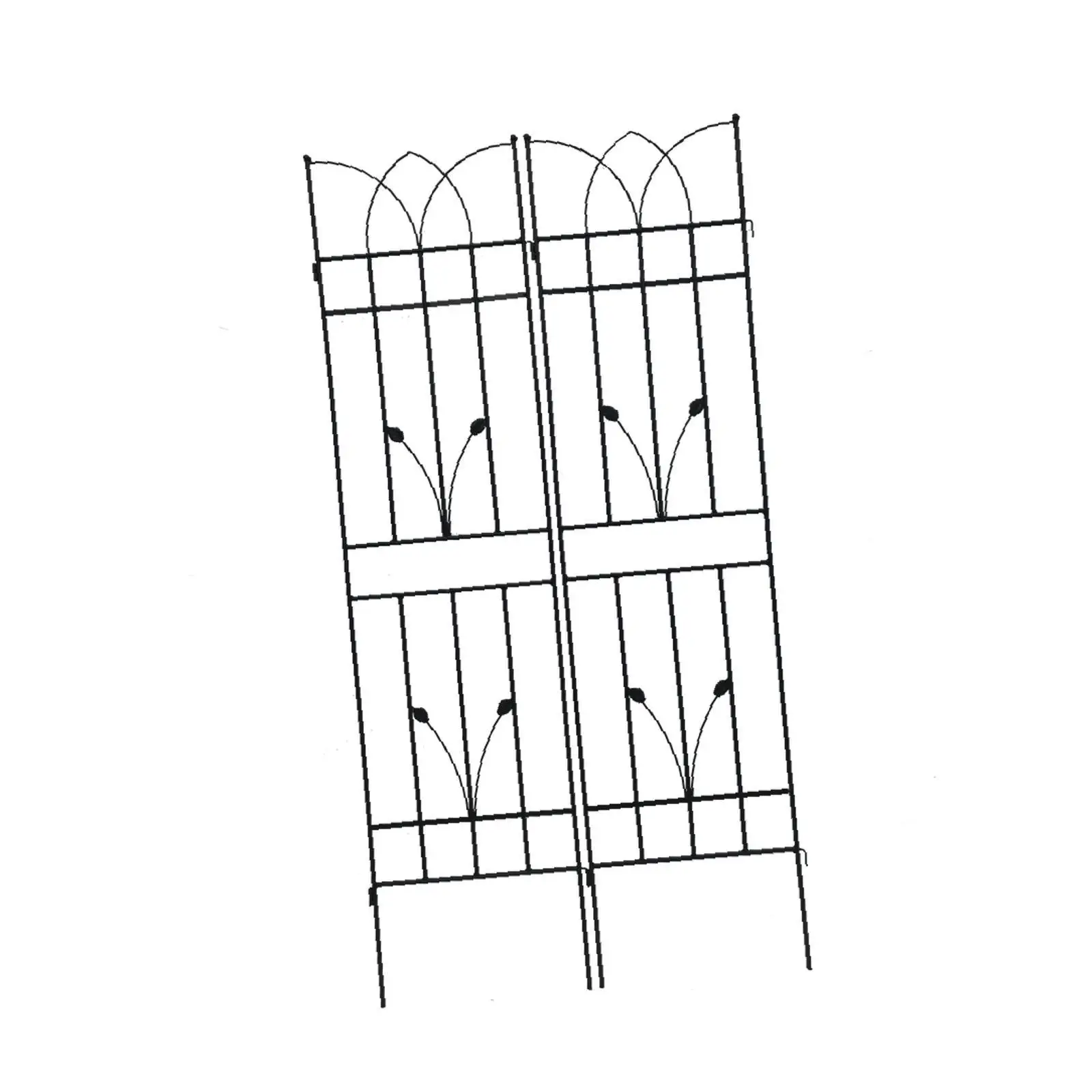 

Metal Climbing Plant Trellis Durable Flower Support Frame Garden Fence Structure for Outdoor Plants