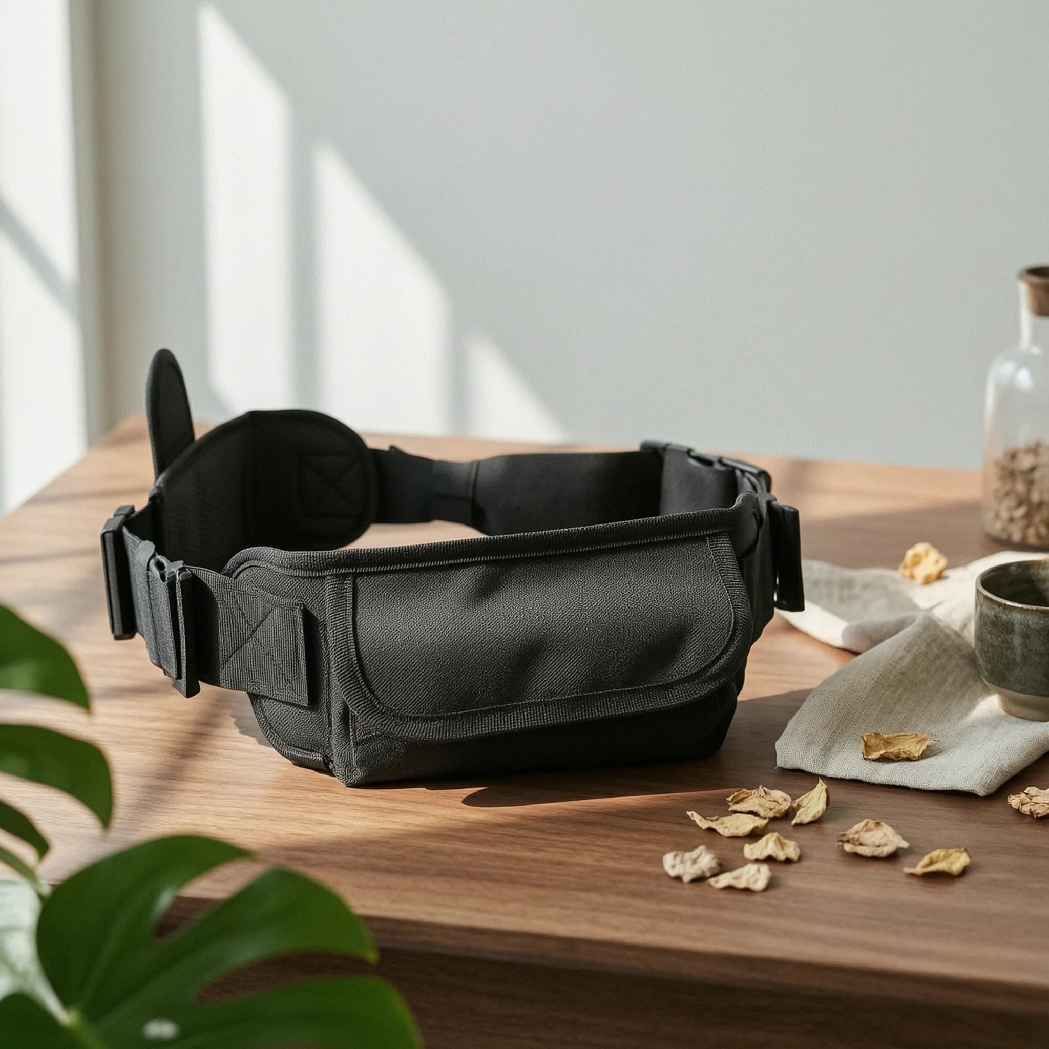 

Fishing Waist Bag Buckle Closure Fishing Belt Pouch Tackle Waist Pack Hanging Loops Outdoor Carry Gear Foam Padded