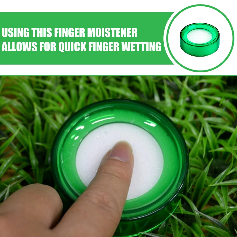 Money Counting Hand Wet Device Finger Moistener for Office Dipping Tank Plastic