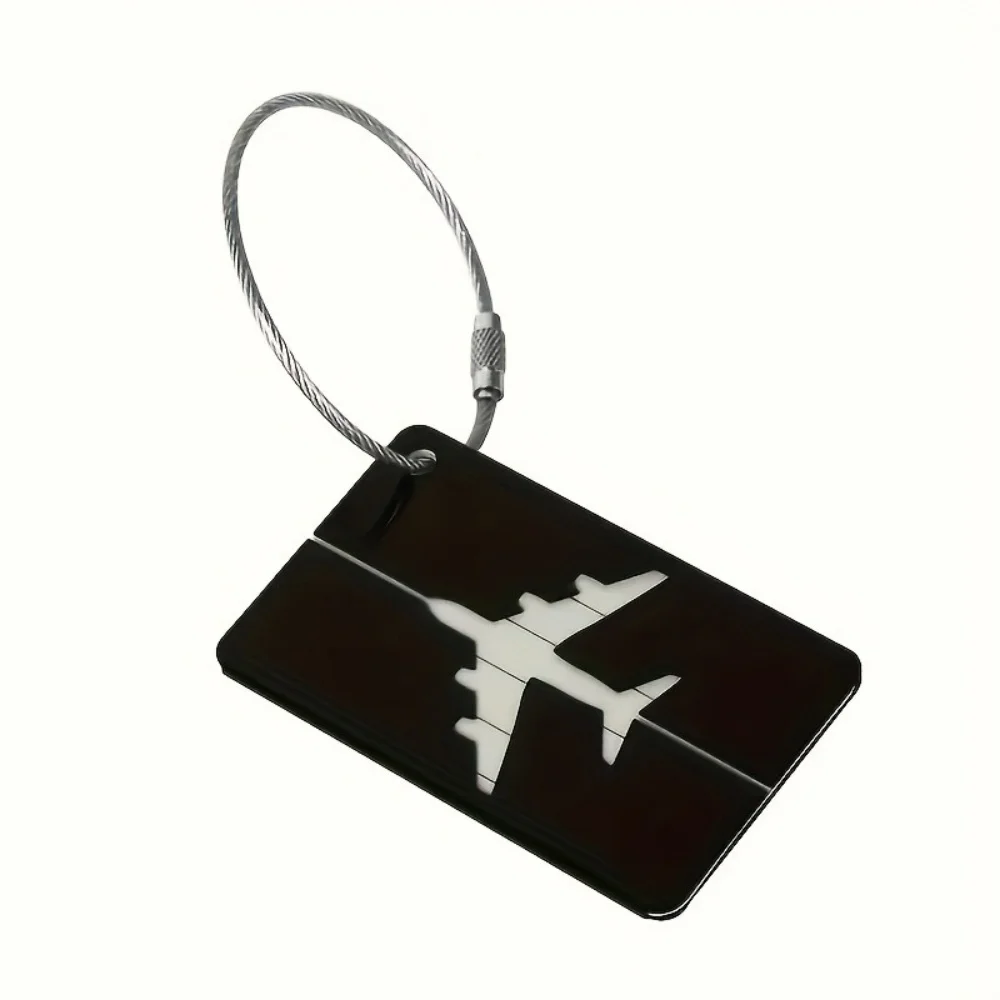 Premium Aluminum Travel Luggage Tag Durable Luggage Identification with Business Card Holder Fashion Tag Travel Accessories view 3