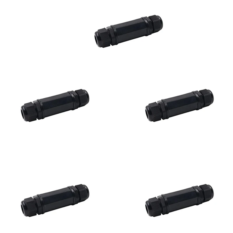 

5 Pack RJ45 Waterproof Connector IP67 Ethernet Network Cable Connector Outdoor LAN Coupler Adapter Female Cat5, 6, 8P8C