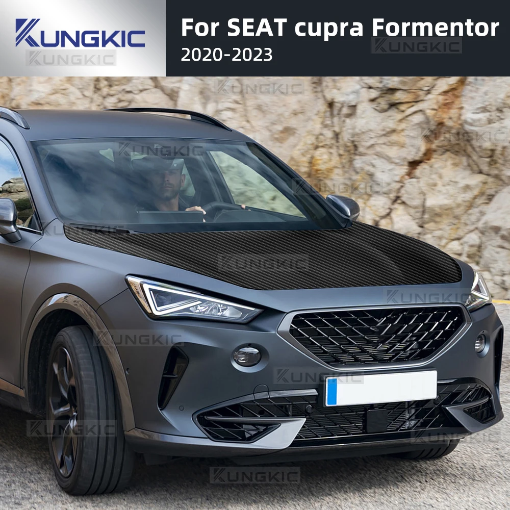 Автомобильный передний капот двигателя для SEAT Cupra Formentor 2020 2021 2022 2023 2024 Узор из углеродного волокна ТПУ PPF пленка LHD RHD