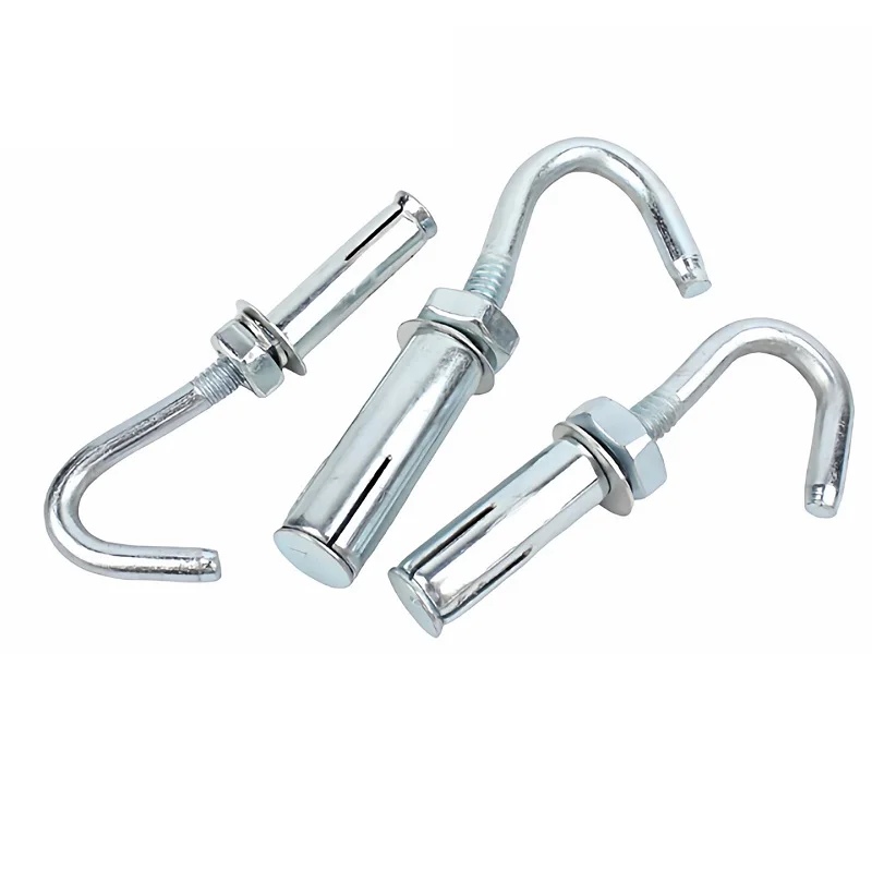 Expansion Hook Expansion Screw M6 M8 M10 M12 M14 M16 M18 M20 Carbon Steel Hook Well Cover Inspection Pull Explosion Hook Screw