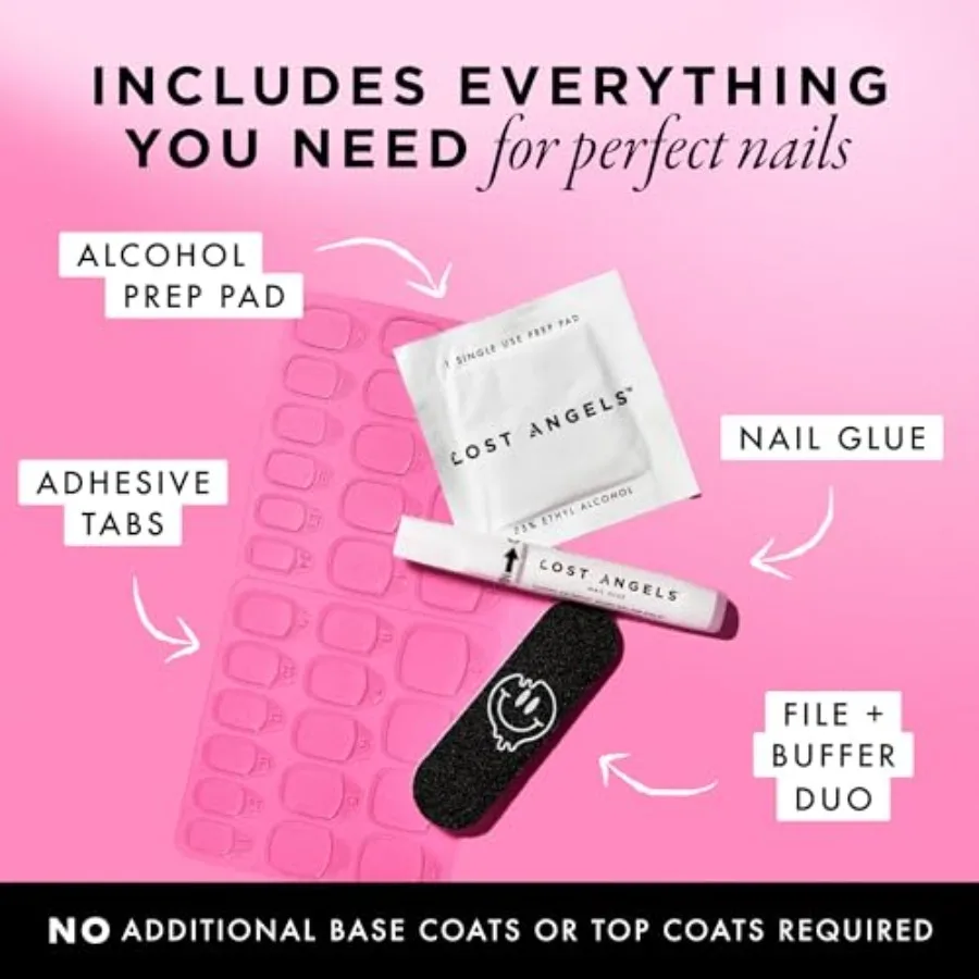 3D-Nägel zum Aufdrücken mit Herzanhänger-Design in Blau und Rosa für elegante Gel-Kunst, perfekt für besondere Anlässe, den täglichen Gebrauch oder