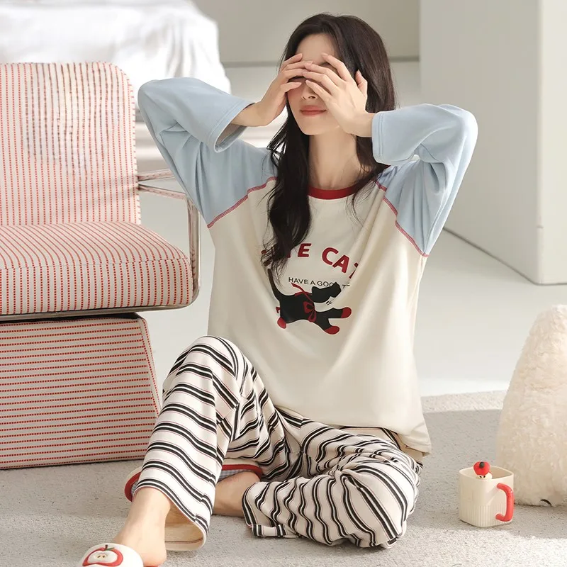 

Pajama Sets Woman Winter Women Colorable Polka Dot Printed Satin Short Sleeve Sleepwear Lounge Set Homeclothes Lightweight Slip