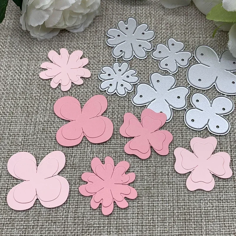 

Новые металлические вырубные формы для декоративной резки с цветочным узором, трафареты для скрапбукинга, шаблоны для рукоделия