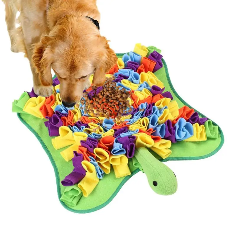 Snuffle Activity Mat Enrichment Toys Natural Foraging Skills Interactive Dog Mats In Turtle Shape for Dogs & Puppies Pet Product