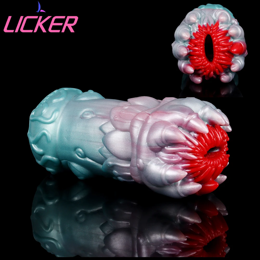 

LICKER Artificial Plant Single Hole Vaginas Aircraft Cup For Men Male Masturbator Silicone Prostate Massage Sex Toys Adults 18+