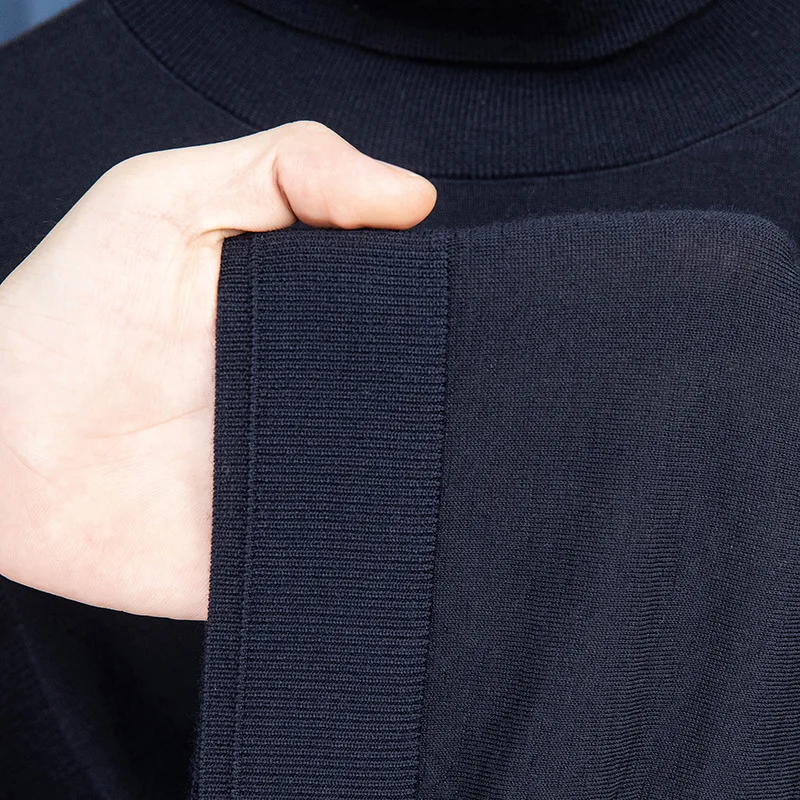 2026 neue Mode Herren Stricken Kaschmir Pullover High Neck Winter Pullover Männer Kleidung