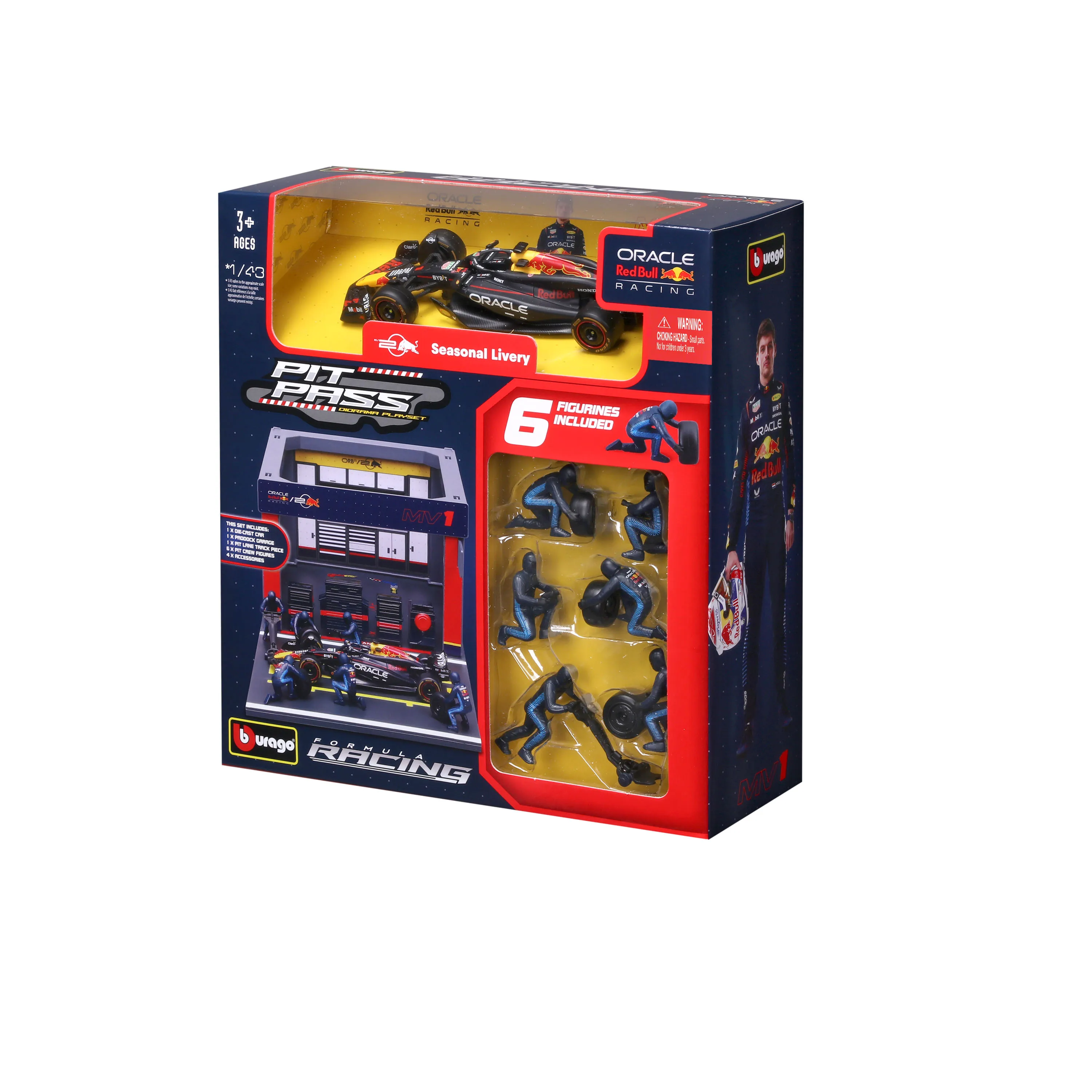 Bburago 1:43 2024 ريد بول ريسينغ F1 RB20 # 1 ماكس فيرستابين # 11 مجموعة نماذج سيارة بيريز داي كاستينج