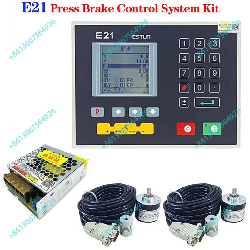 Estun E21 Bending Control System, Bending Machine Controller Support Single-Step/Multi-Step Programming Manual Axis Shift