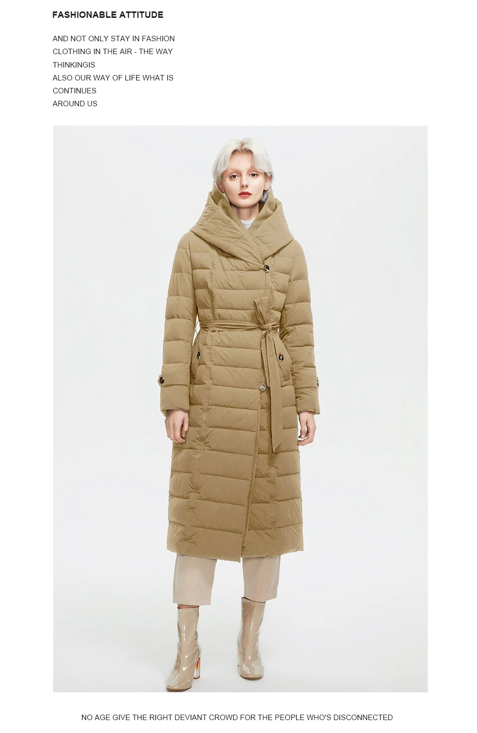 Astrid Winter Coats Women Oversize Fake Two Piece Long Thick Jacket Female Warm Cotton padded fashion Outwear with a hood 7283