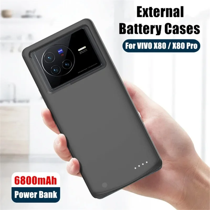 10000mAh Battery Cases For VIVO X80 Pro External Power Bank Charging Cover For VIVO X80 Power Case