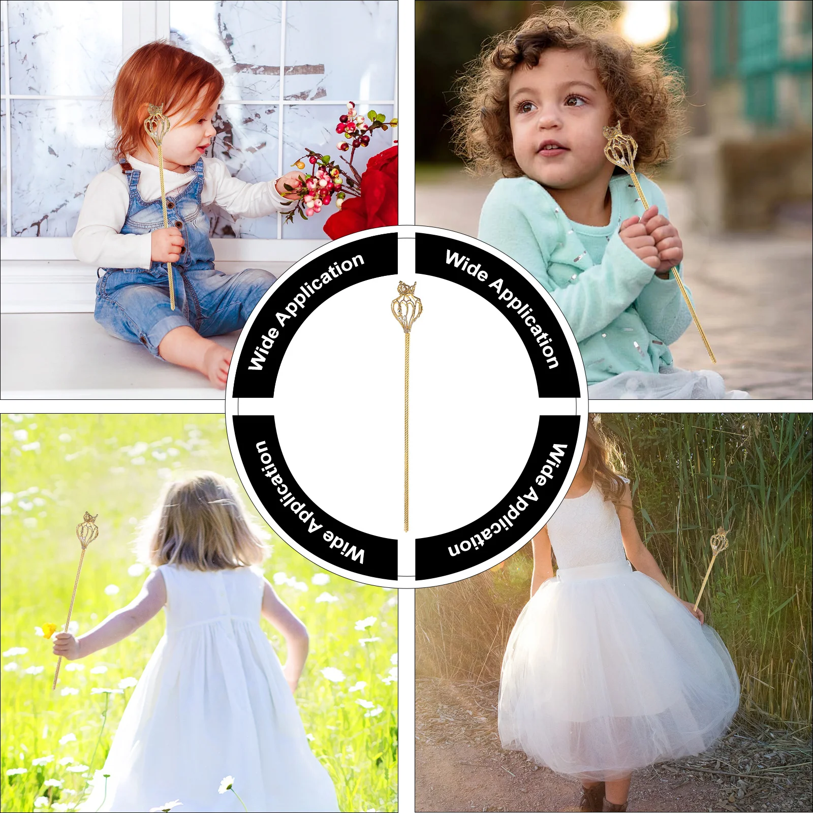 

1 шт., сверкающая корона со стразами, аксессуар для костюма для свадьбы, дня рождения, Хэллоуина, косплея, вечеринки, сказочная палочка, скипетр, реквизит