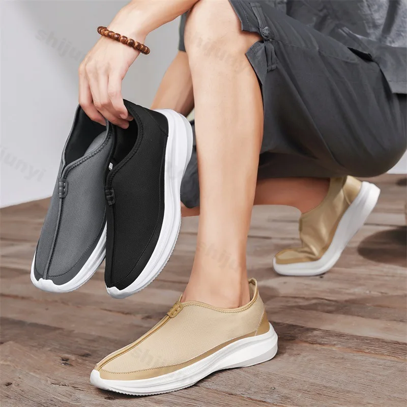 

Men's Casual Shoes 2025 Summer New Style Fashion Trend Cloth Sport Leisure Slip on Canvas Shoes Comfortable Lightweight Sneakers