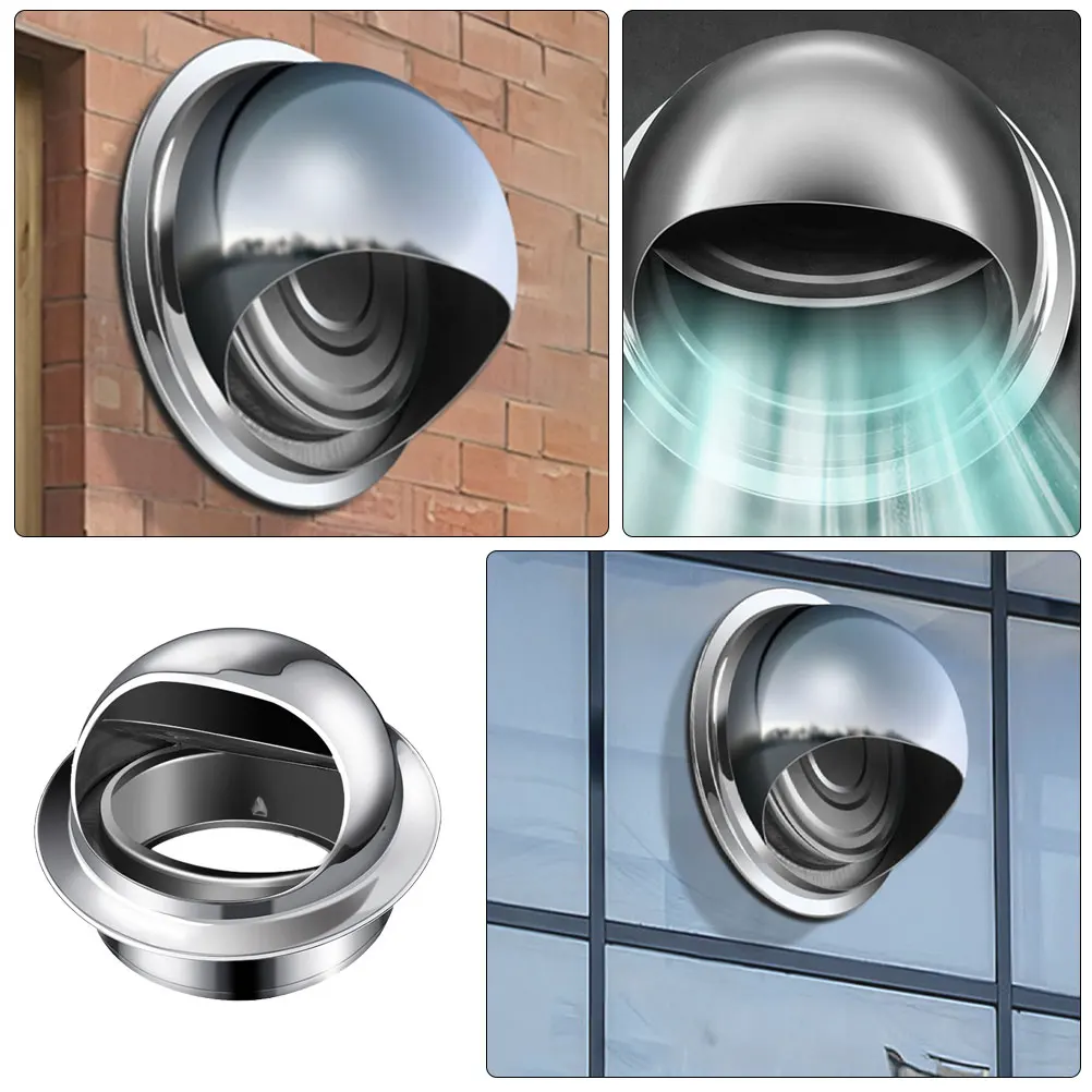 

Exterior Vent Cover Chimney Rainproof Ducting Ventilation Exhaust Protector Caps
