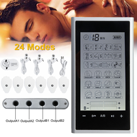 Tens Uint Muscle Stimulator 24-Mode 4 Output Channel Electric EMS Acupuncture Body Massage Digital Therapy Slimming Machine