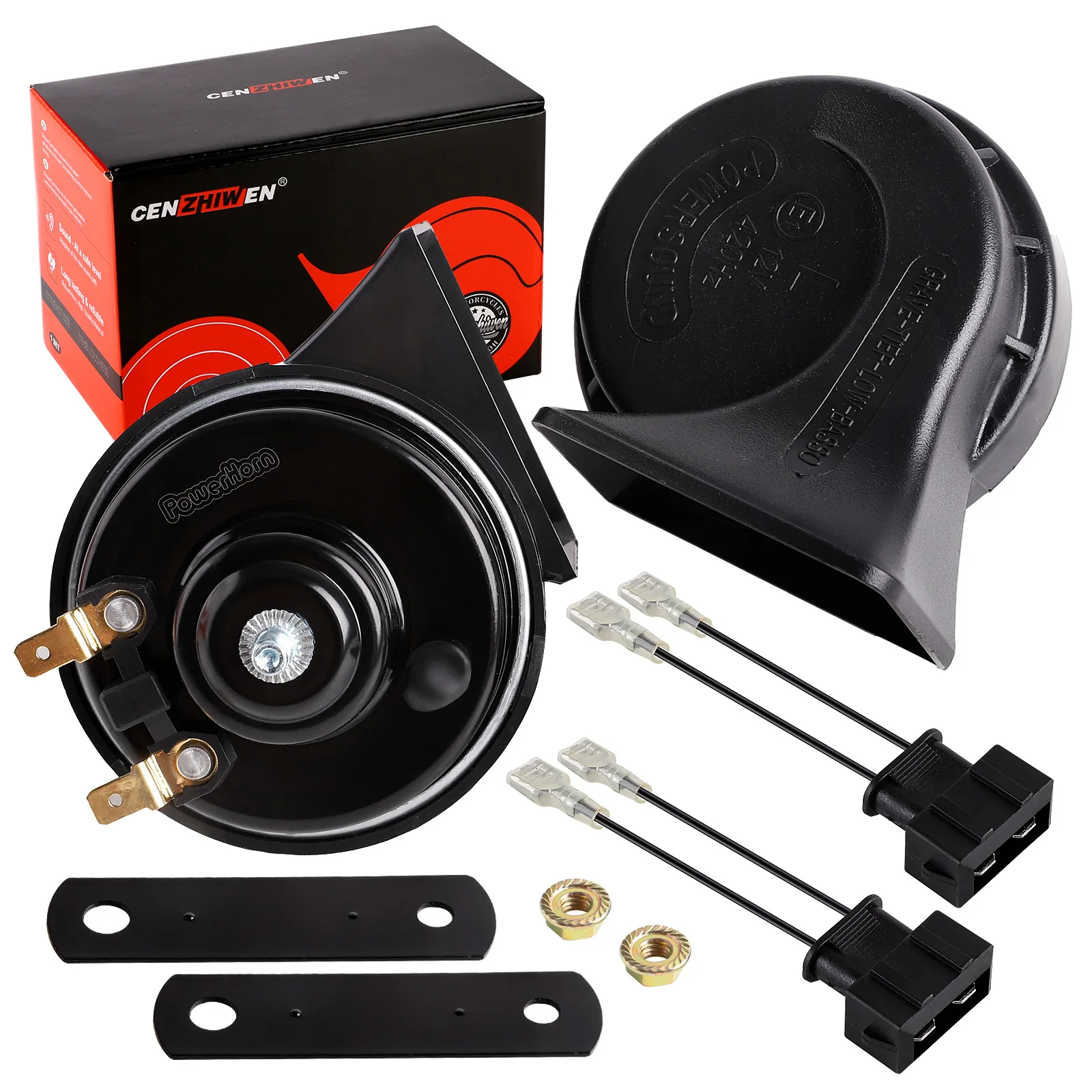 

12v Car Horn 120dB Snail Horn Waterproof Electric Horn for Audi Q3 Q5 Q7 A3 A4 A5 A6 VW Tiguan Atlas Jetta Golf Passat Beetle